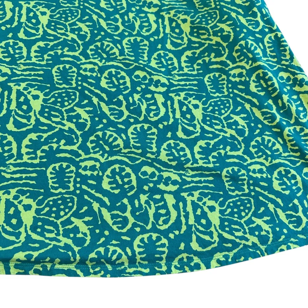 Soft Surroundings Santiago Gaia Dress Bold Tropical Casual Jersey Size Large - Image 11