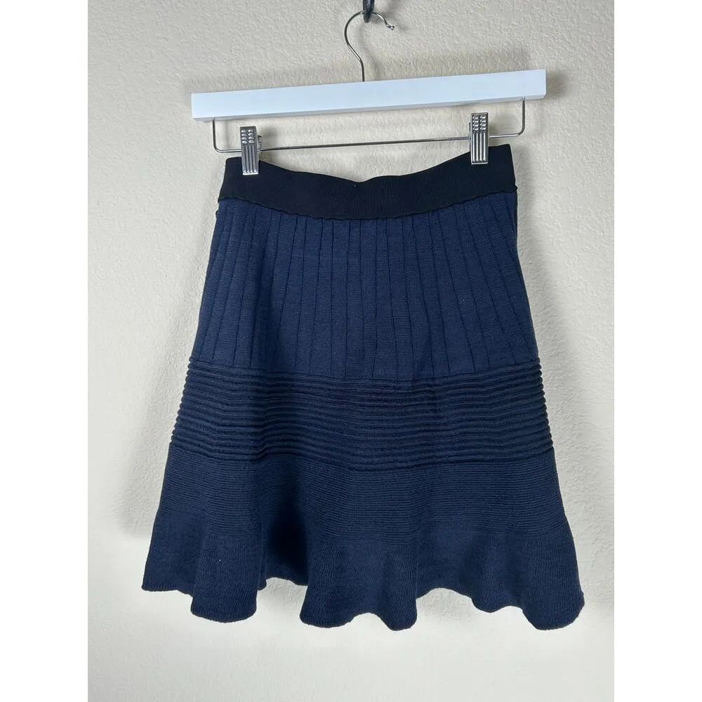 Scotch & Soda Knit Skirt Women's Size Small Midnight Safari Mini Skirt - Image 5