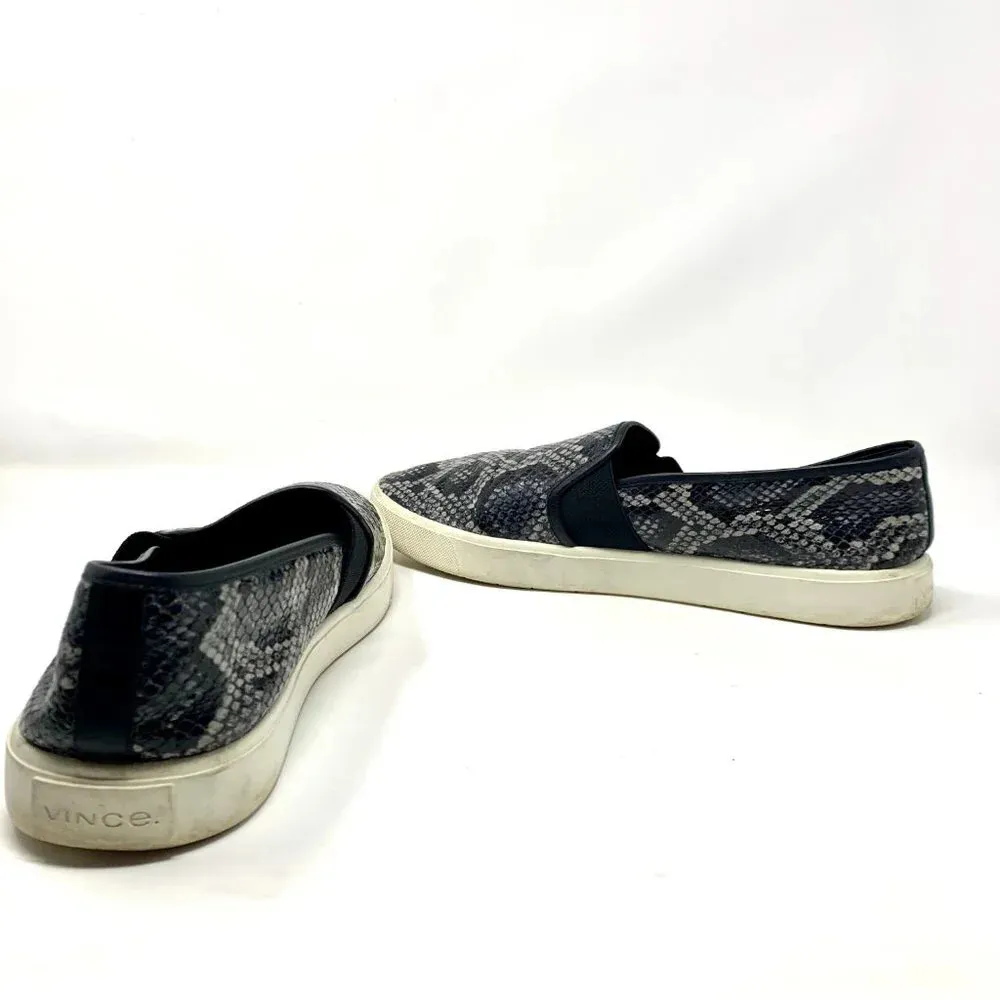 Vince Blair‎ Snakeskin Embossed Leather Slip-On - Image 6