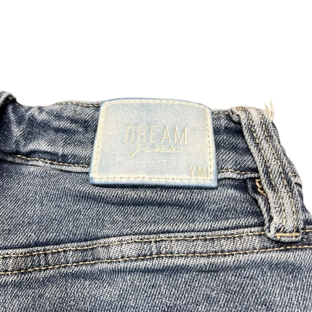 YMI Womens Denim Blue Jeans Hi Rise Dream Fit Straight Leg Ankle Length 3 26 - Image 7