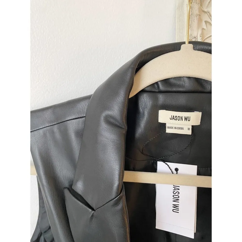 Jason Wu  Faux Leather Vest - Image 2