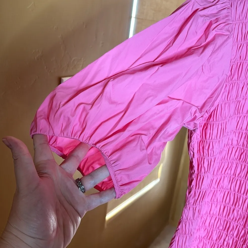 NWOT DEREK LAM 10 CROSBY Amaya Smocked Dress Size 8 - Image 8