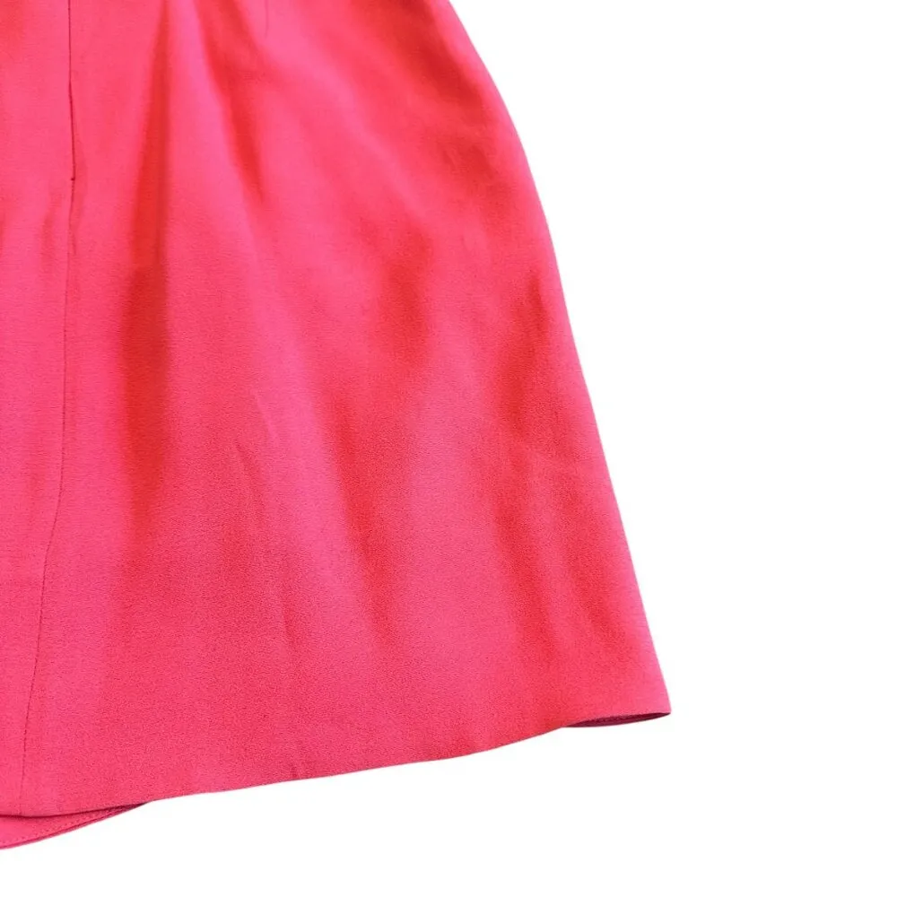 Jill Sander Bright Pink Mini Skirt Pencil Fitted Flattering Size 38 6 Women's - Image 9