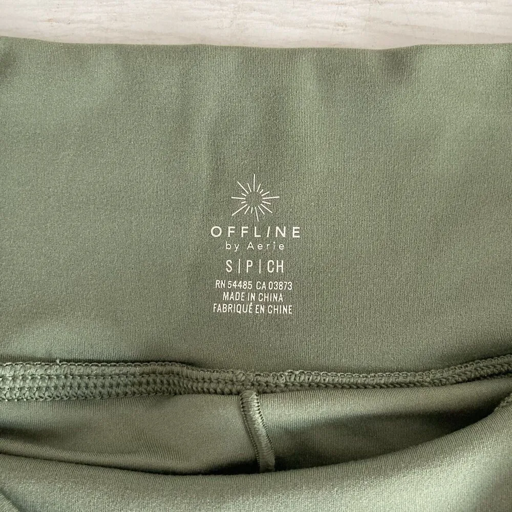 Offline By Aerie Ruffled Skirt Green Skort Womens Size Small Pull On Athletic - Image 8