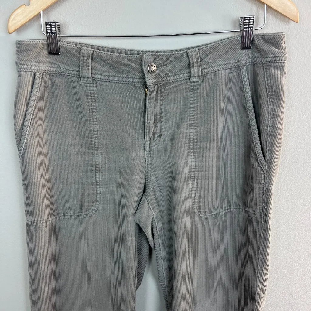 Patagonia‎ Corduroy Pants 8 Womens Gray Pockets Organic Cotton Bootcut Casual - Image 3