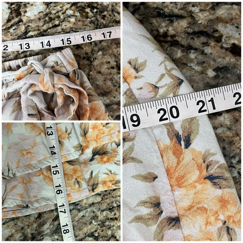 American Eagle Floral Wrap Ruffle Mini Skirt L Yellow Cottagecore Coquette Fairy - Image 4