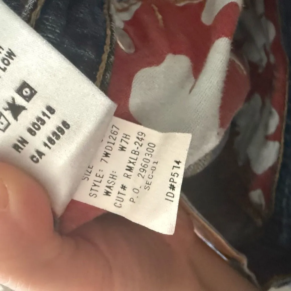 Lucky Brand Women’s 10/30 Lucky You Dungarees Bootcut Y2K 2000s 90s Thick Stitch - Image 8