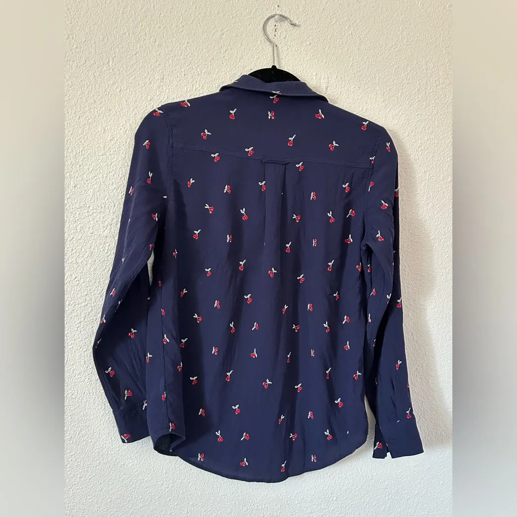 RAILS KATE Novelty Cherry Print Button Down Blouse Top XS - Image 8