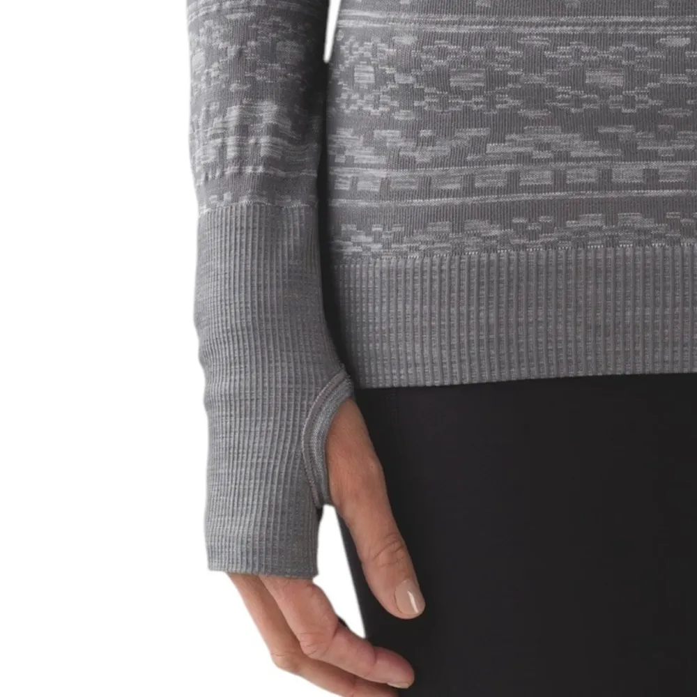 Lululemon Rest Less 1/4 Zip Top Heathered Slate size 4 - Image 4