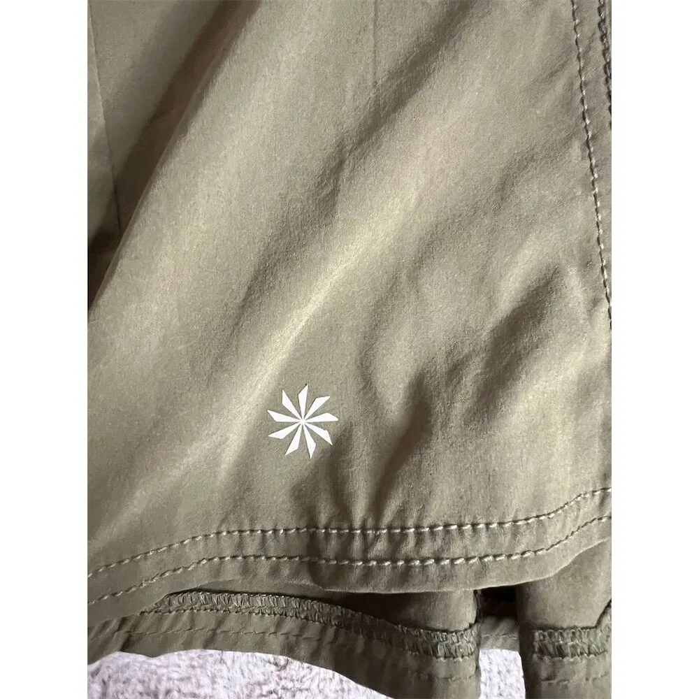 Athleta Women's All Terrain Skirt Size 10 Green Casual Pockets - Image 9