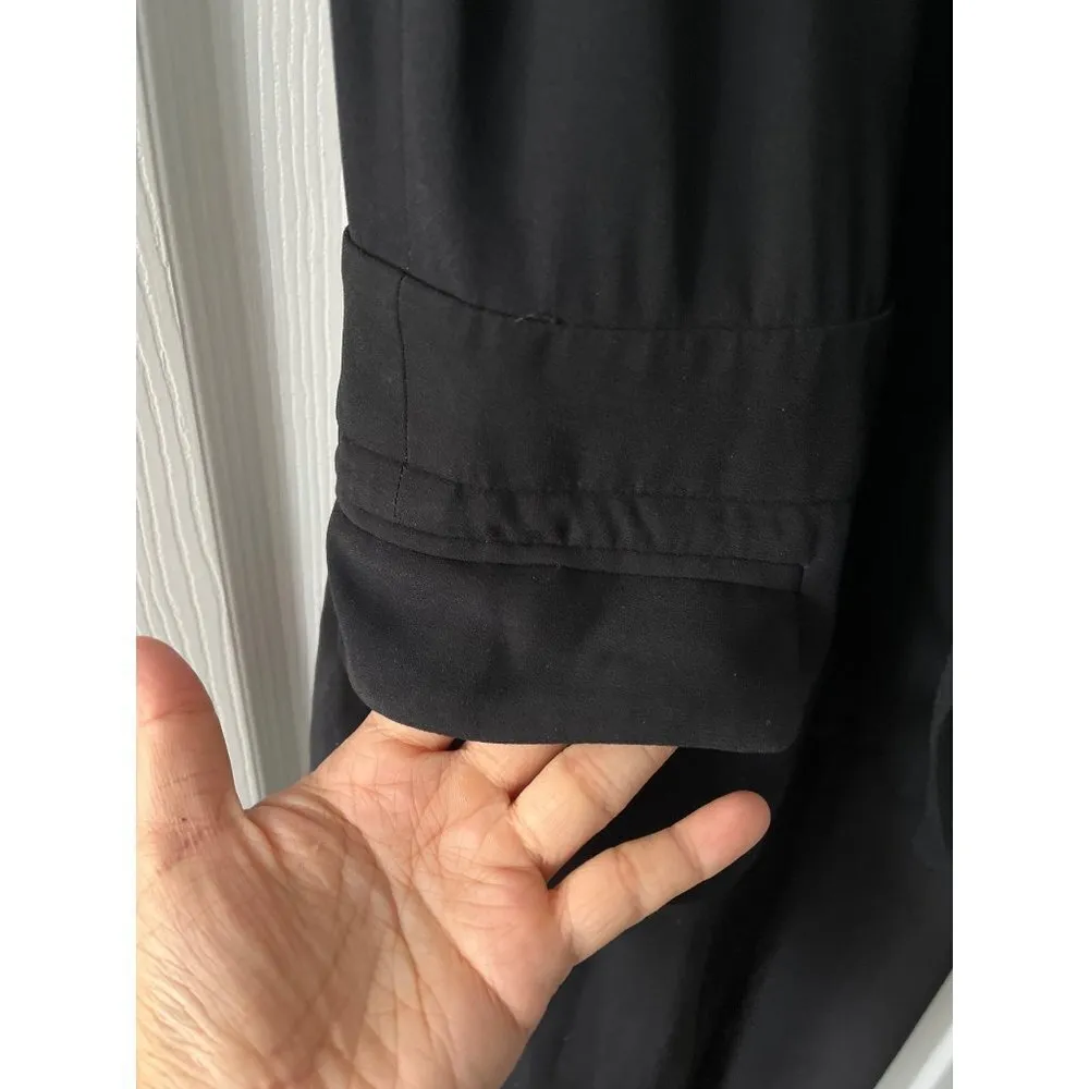 A.L.C. Sleeveless tuxedo Black Vneck wrap style Blazer Jumpsuit pantsuit XS - Image 11