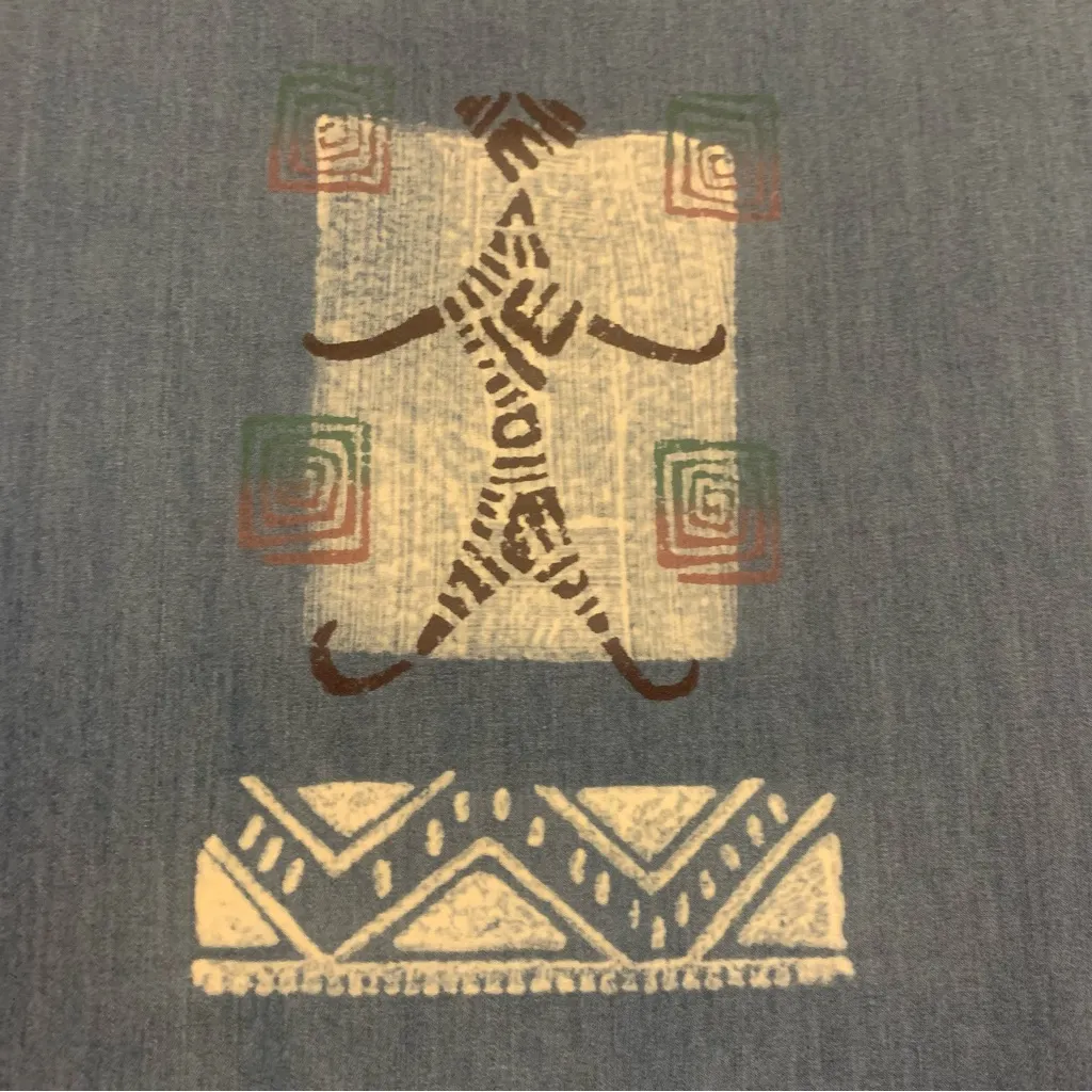 Blue Cactus Women’s Maxi Denim Tribal Southwestern 2X Dress. 2594 - Image 3