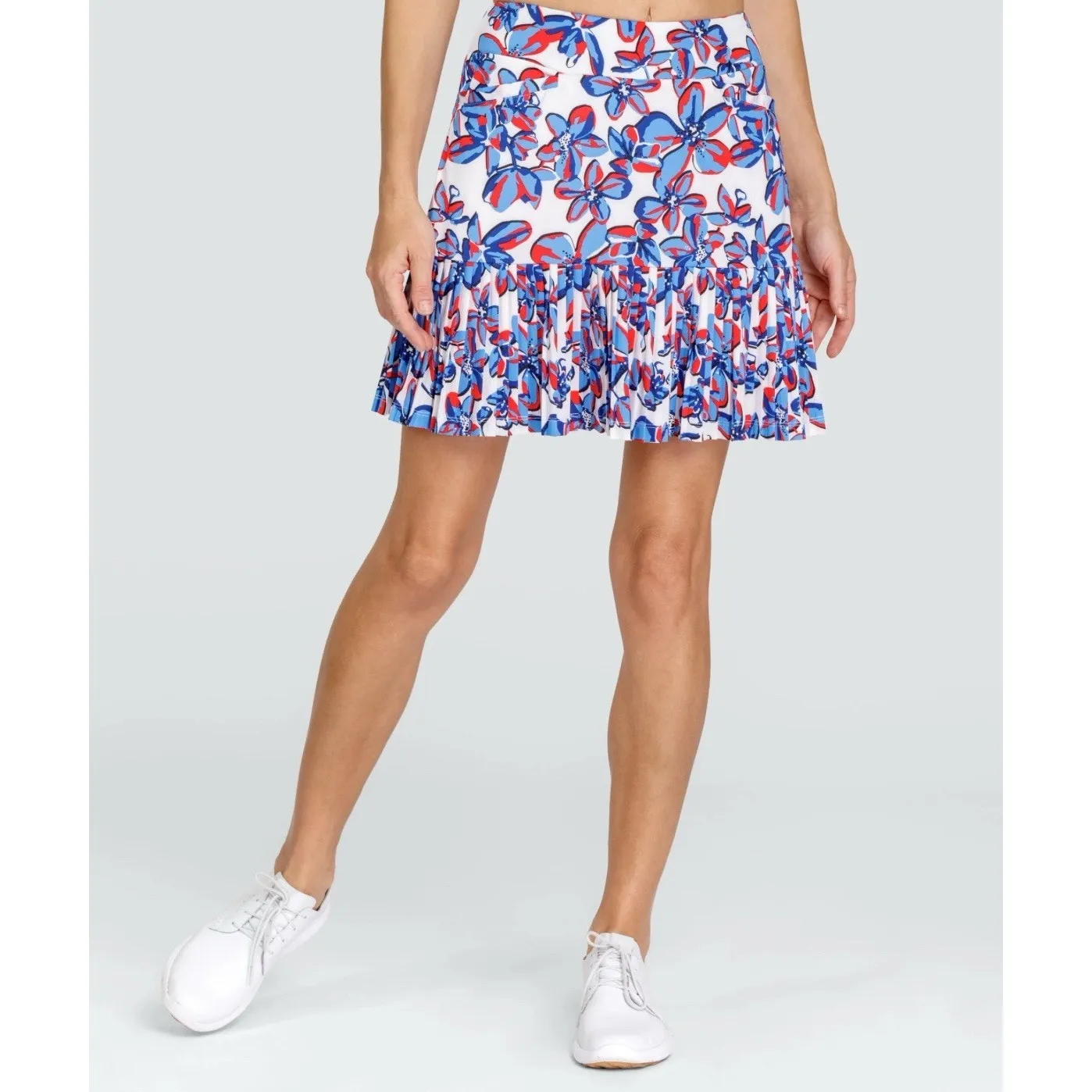 Tail Active‎ Skirt Skort Women Small Floral Blue Pleated Pockets Lined Tennis - Image 3