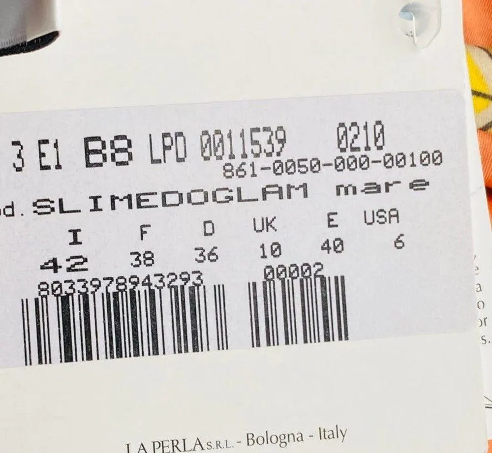 La Perla  Tan Studio Geometric Orange Reversible Bottom Us 6 Eu 40 Bikini Bottom - Image 12