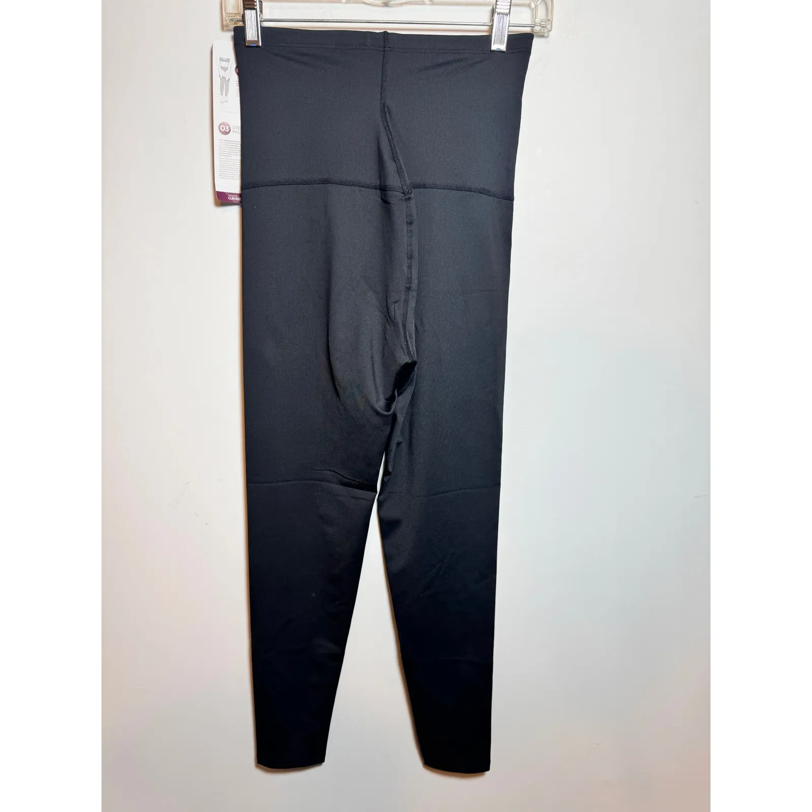 Brand New Curveez Women's Large Black Stunning Shape Shapewear Leggings Hi Waist - Image 8