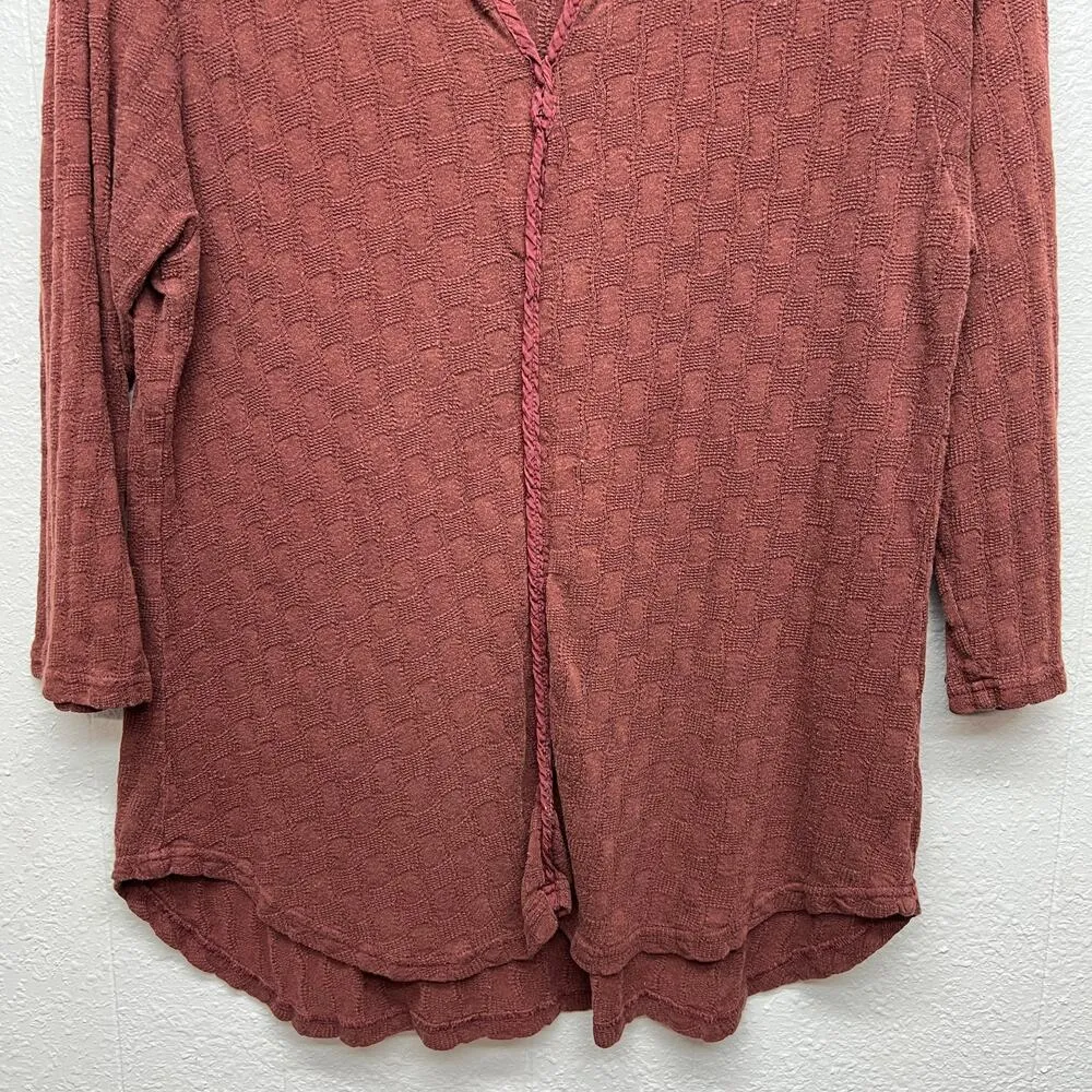 Cut Loose Early 2000s Retro Womens Top Medium Casual Neutral Breathable Autumn Brown - Image 4