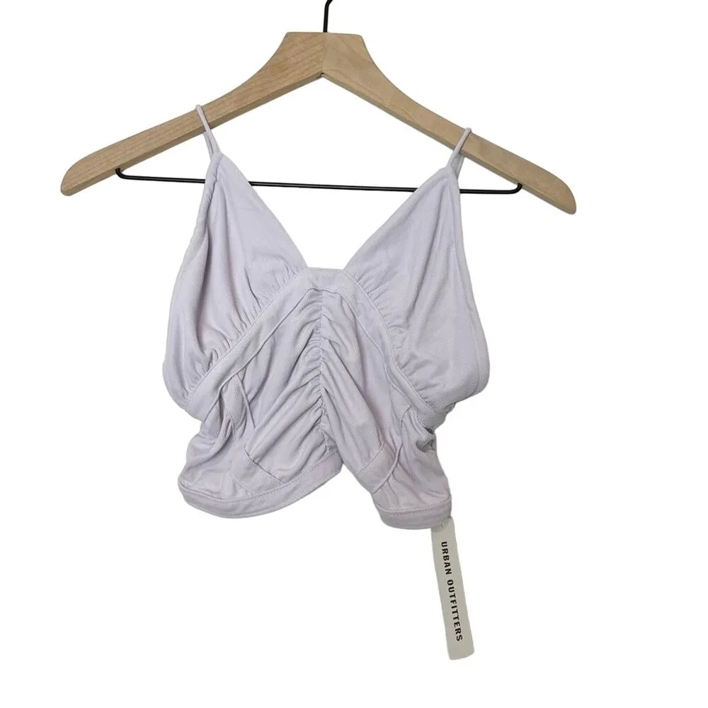 Urban Outfitters UO Angelina Ruched Cami Lavender XS - Image 2