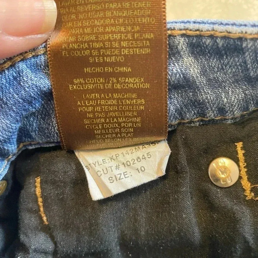 KUT FROM THE KLOTH Low Rise Straight Leg Jeans KP142MA3 Cut 102645 - Size 10‎ - Image 7