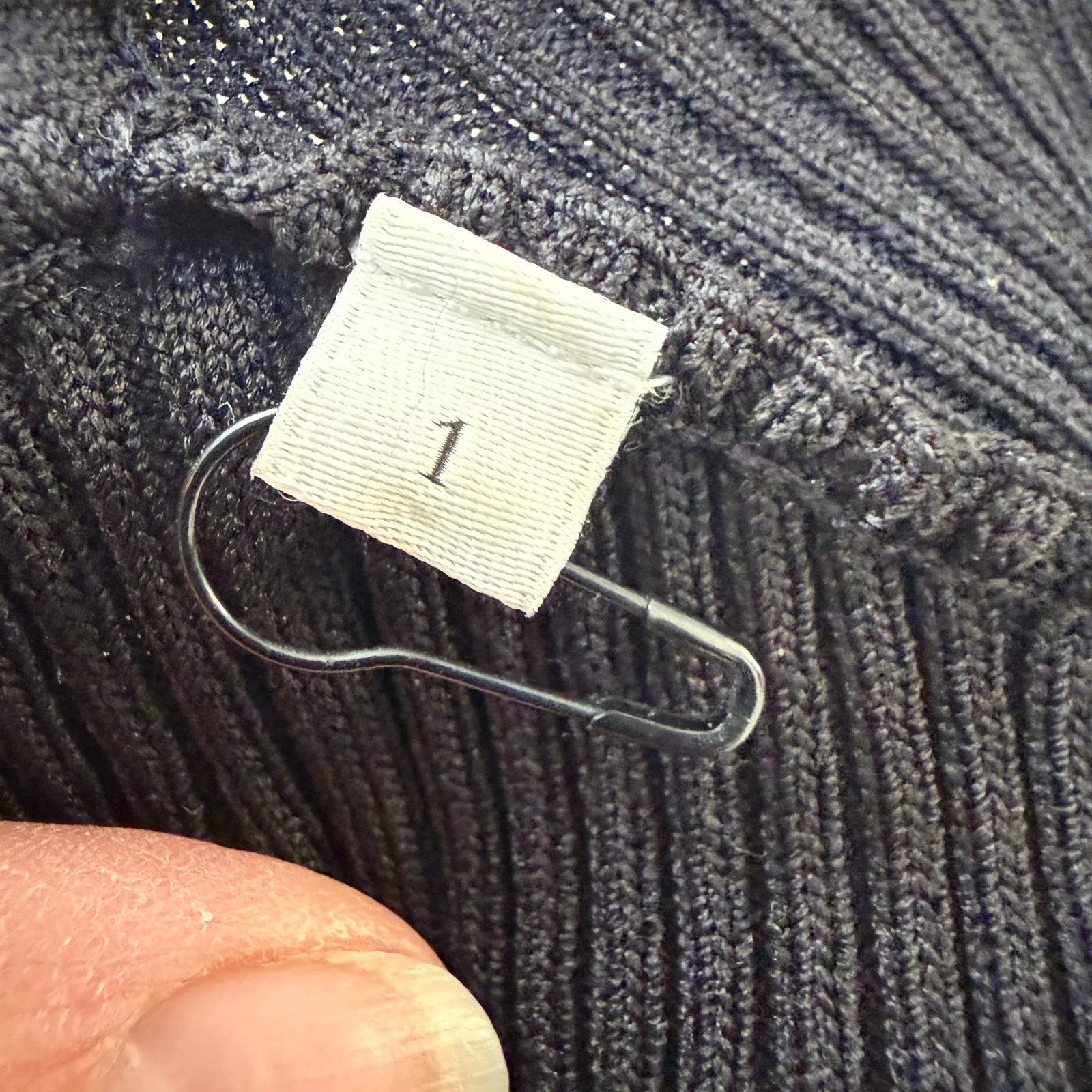 Sandro Paris Ribbed Square Neck Black Puff Sleeve Sweater NWOT Small - Image 7