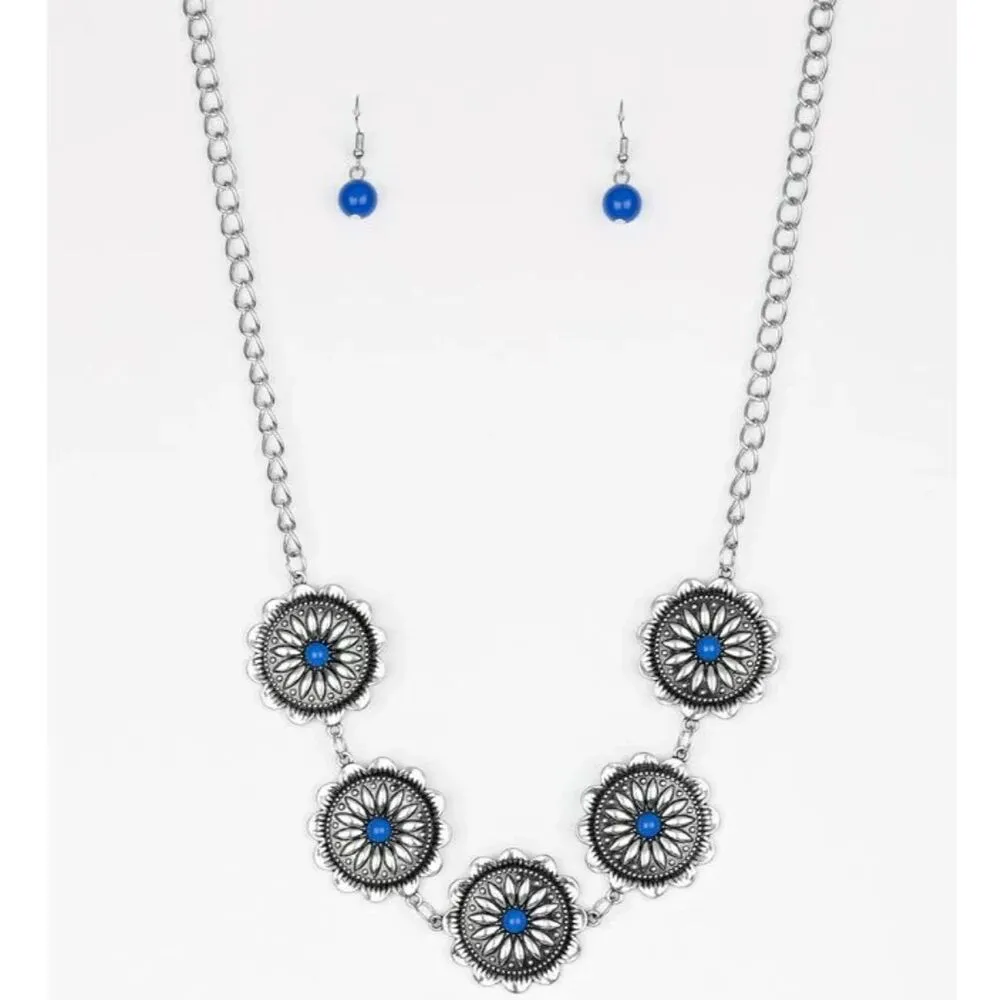 Me-dallions, Myself, and I Blue Necklace (275) - Image 2