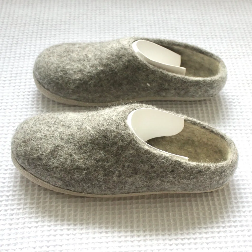 NWT Heather Grey Nootkas Slippers Newport Wool House Shoe 6.5 US / 37 UK Gray - Image 8