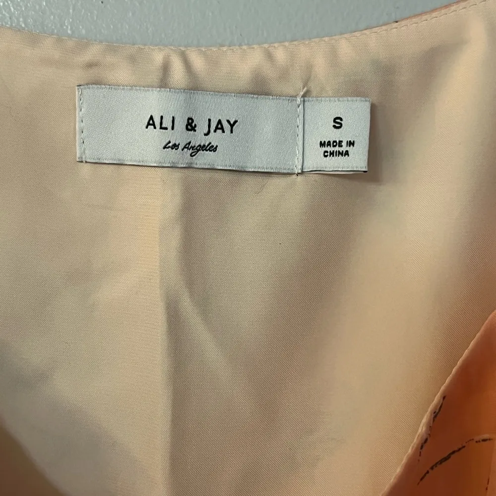 Ali & Jay  Orange Tie Front Sundress Midi - Image 4