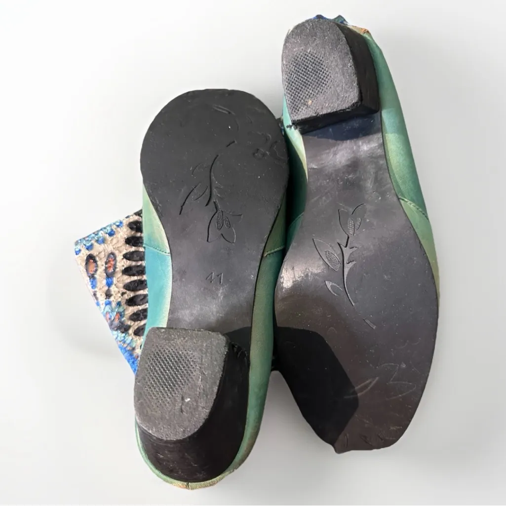 Spring Step L’Artiste Boots Turquoise Size 41 EU 10  US‎ Boho Aztec Art Womens - Image 9