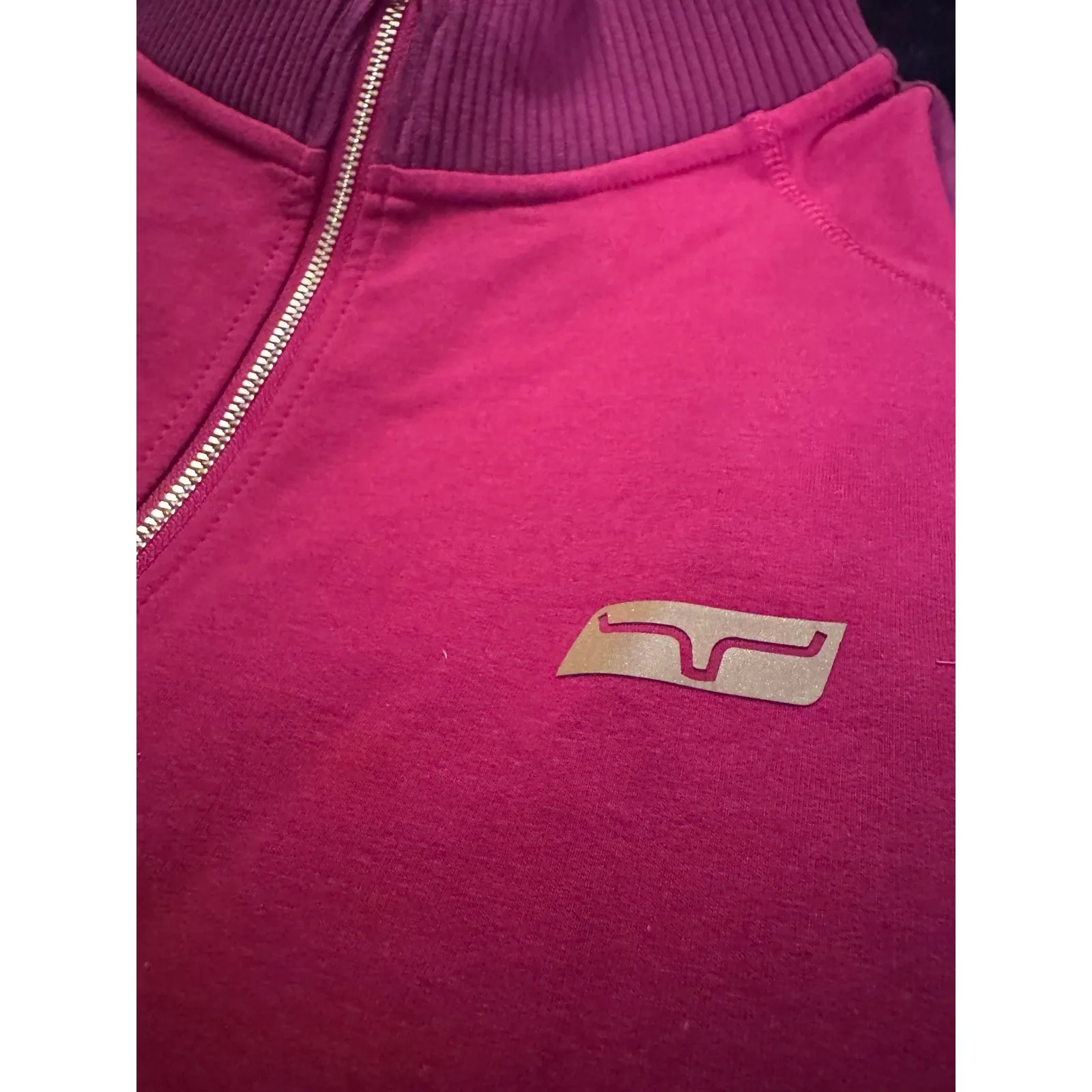 Kimes Ranch Maricopa Stripe Half Zip XL western performance pull over Pink - Image 10
