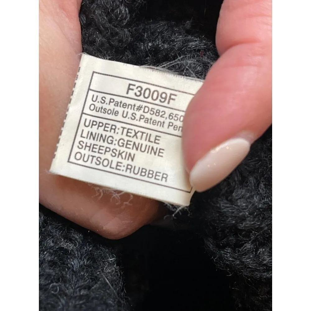 UGG Black 2 Button Knit Classic Cardy‎ Sweater Boots Size 5 - Image 8