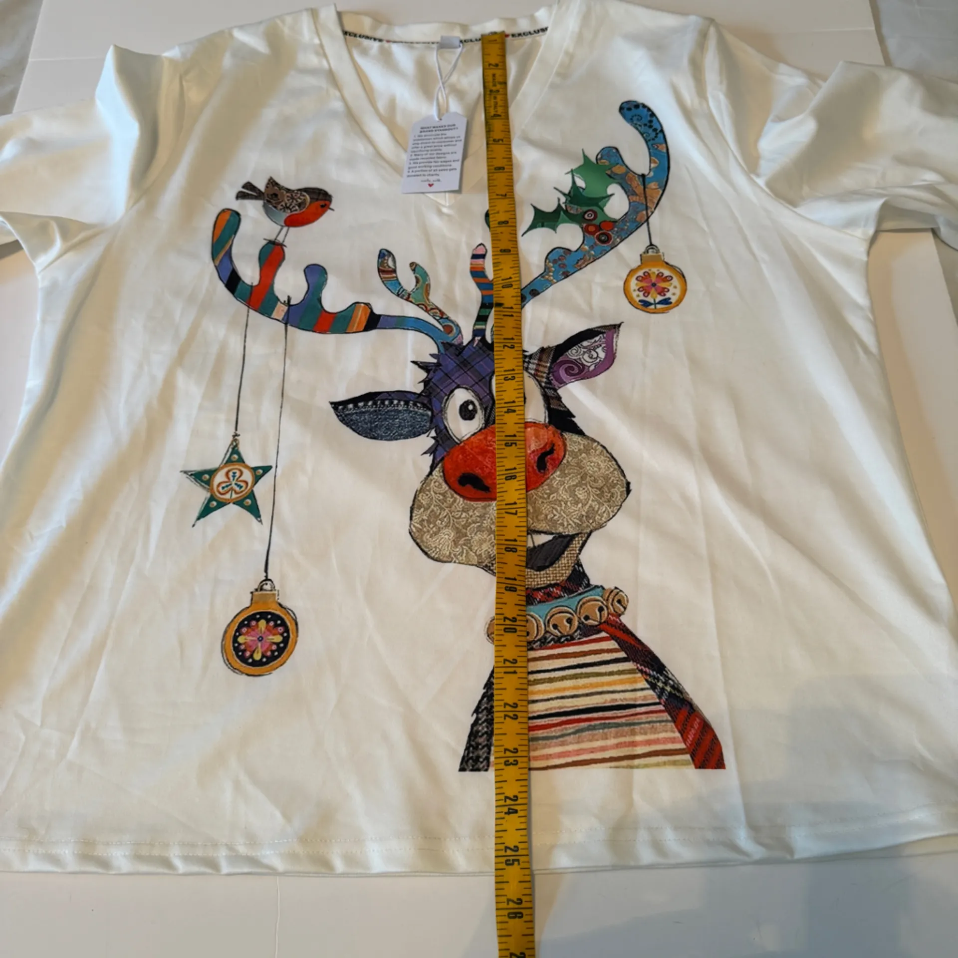 NWT Christmas Graphic Reindeer V - Image 5