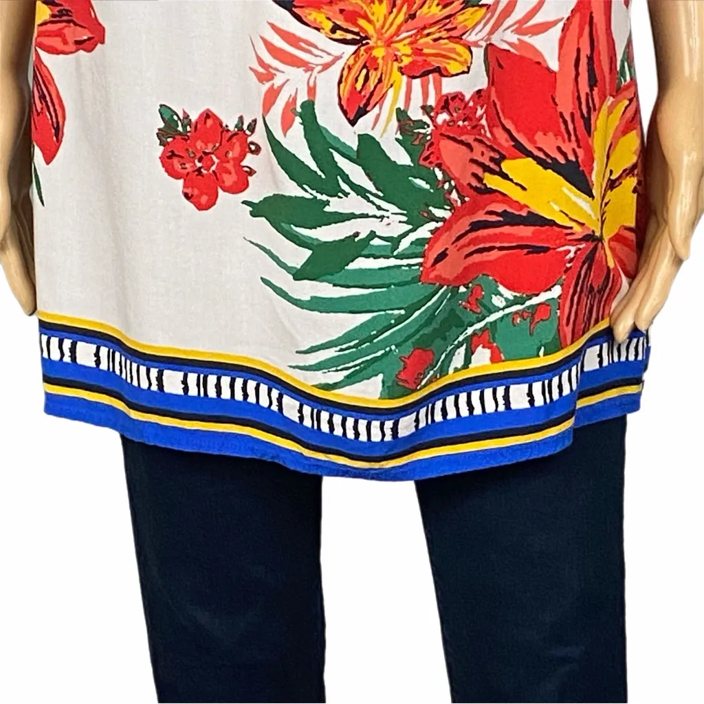 FLYING TOMATO/FREE MARKET on or off the shoulder colorful floral dress. Large - Image 4