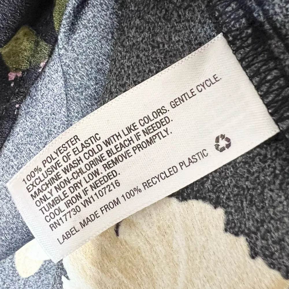 Ava & Viv Black Orchid Floral Smocked Shoulder Blouson Sleeve Blouse Top Size 3X - Image 8