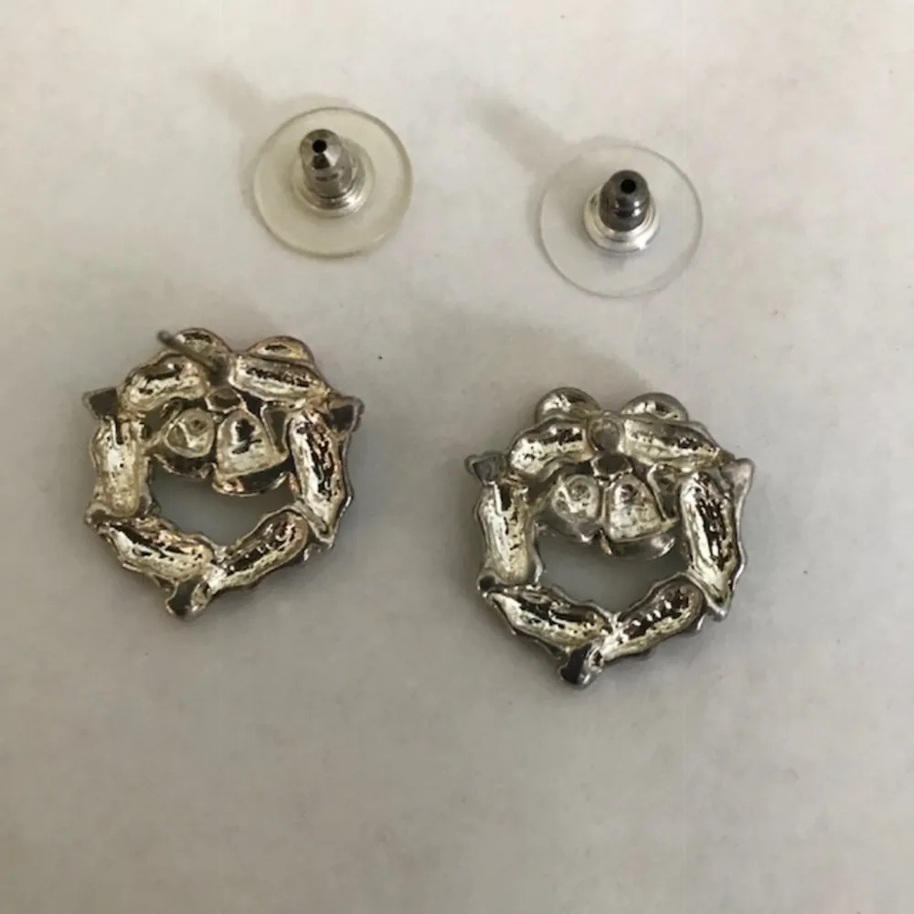 Christmas Wreath Jingle Bells Earrings Vintage - Image 5