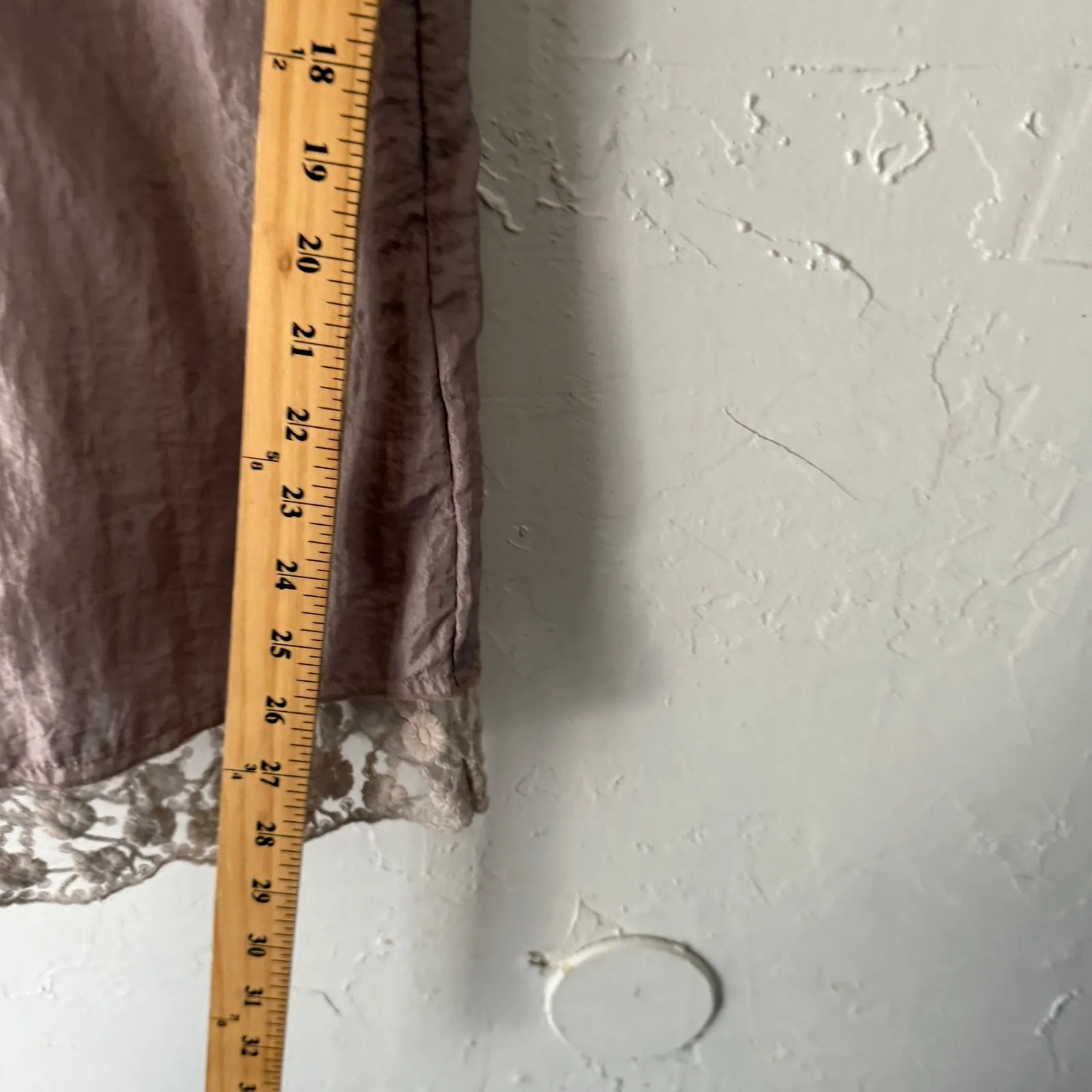 Miss Me Boho Embellished Smocked Waist‎ Tunic Top Blouse Dusty Rose Size S - Image 9