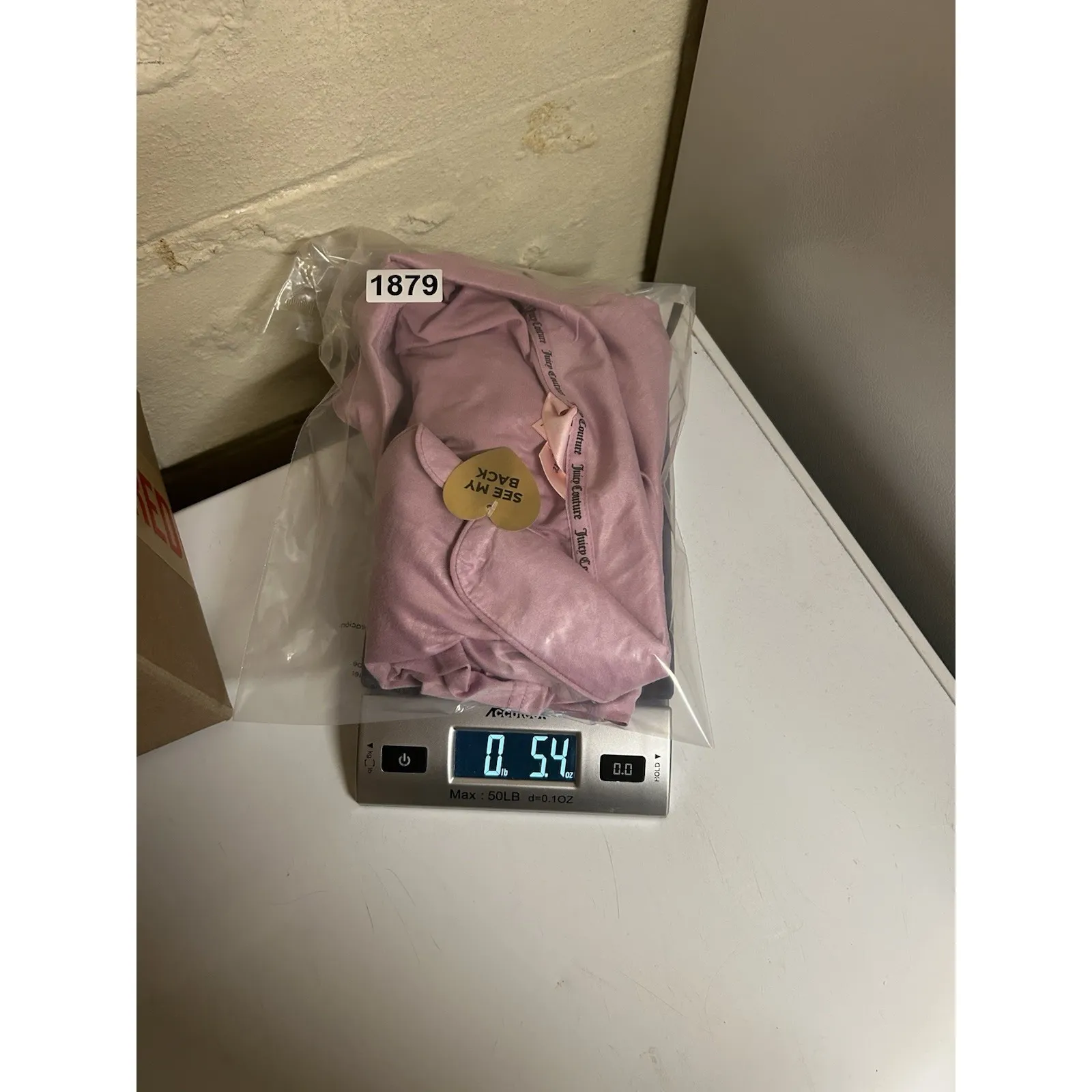 Juicy Couture‎ Sleep Shirt Button Up All Over Print AOP Rhinestone Graphic XL - Image 6