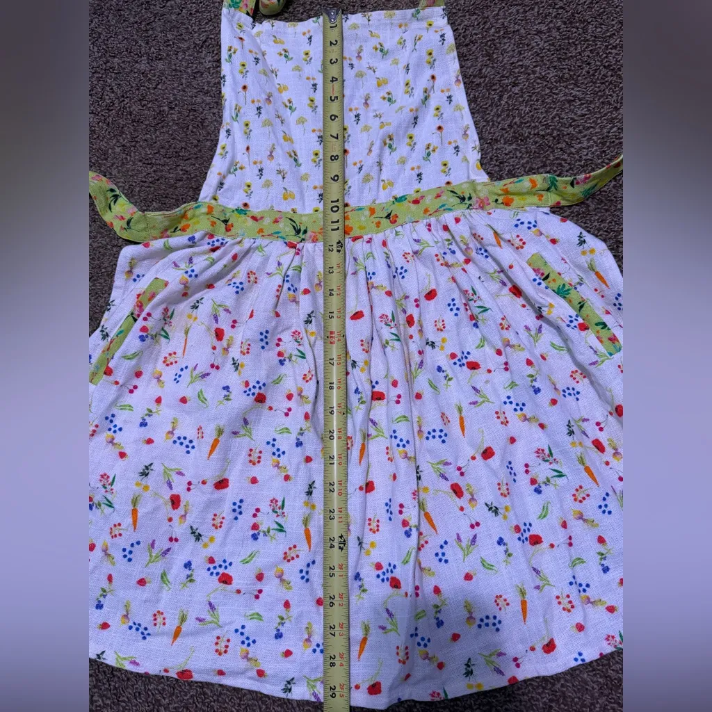 Anthropologie Apron, Appoline Floral Print, Bohemian, Boho Chic French Farmhouse - Image 4