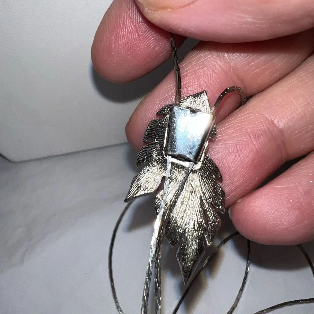 Vintage MCM Silver Tone and Rhinestone Bolero‎ Necklace - Image 6