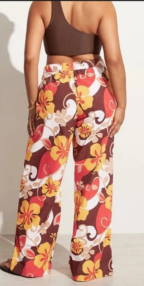 Faithfull the Brand “Celvia” Wide Leg Cotton Pants - Image 1