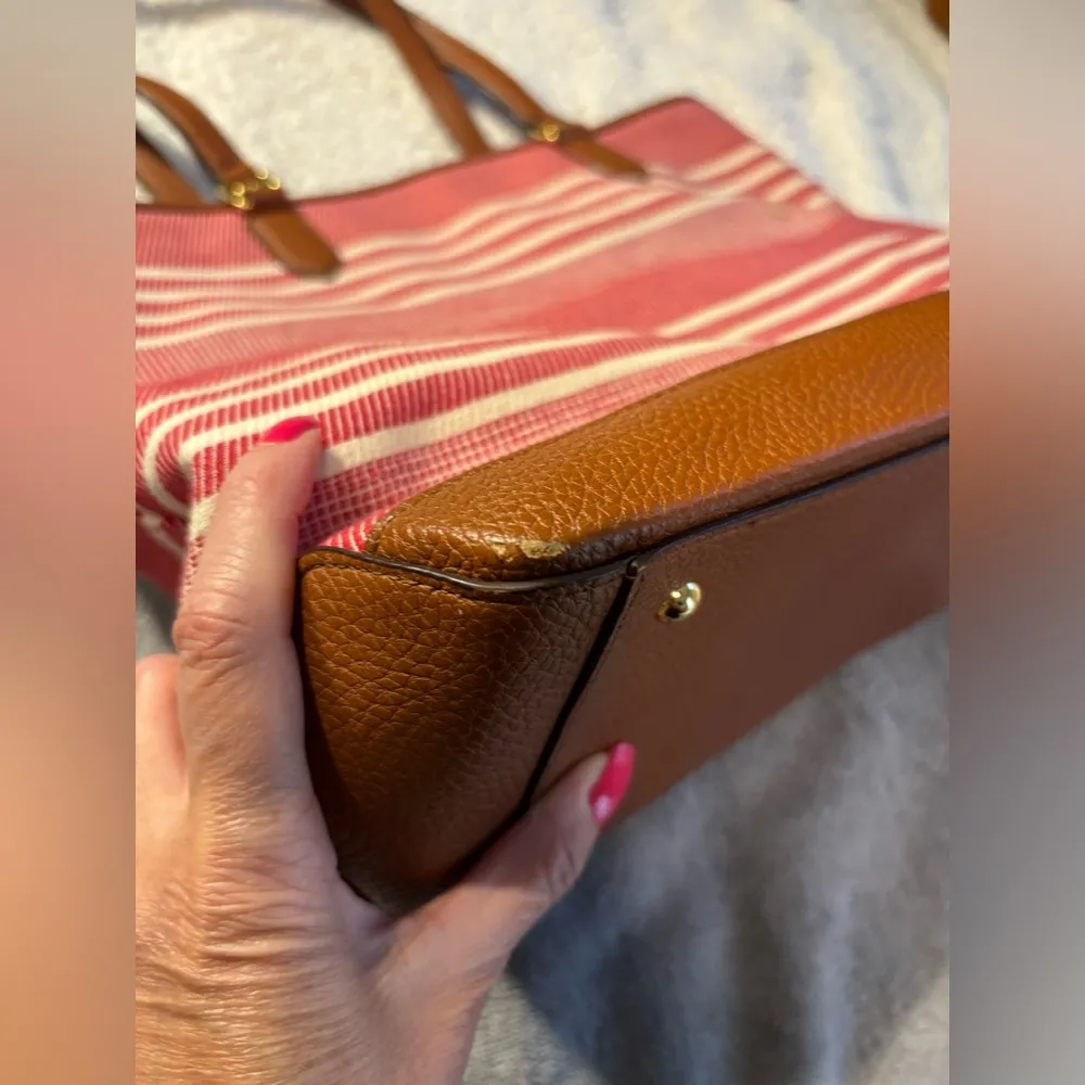 Ralph Lauren Striped Cotton Canvas Purse/Tote - Image 15