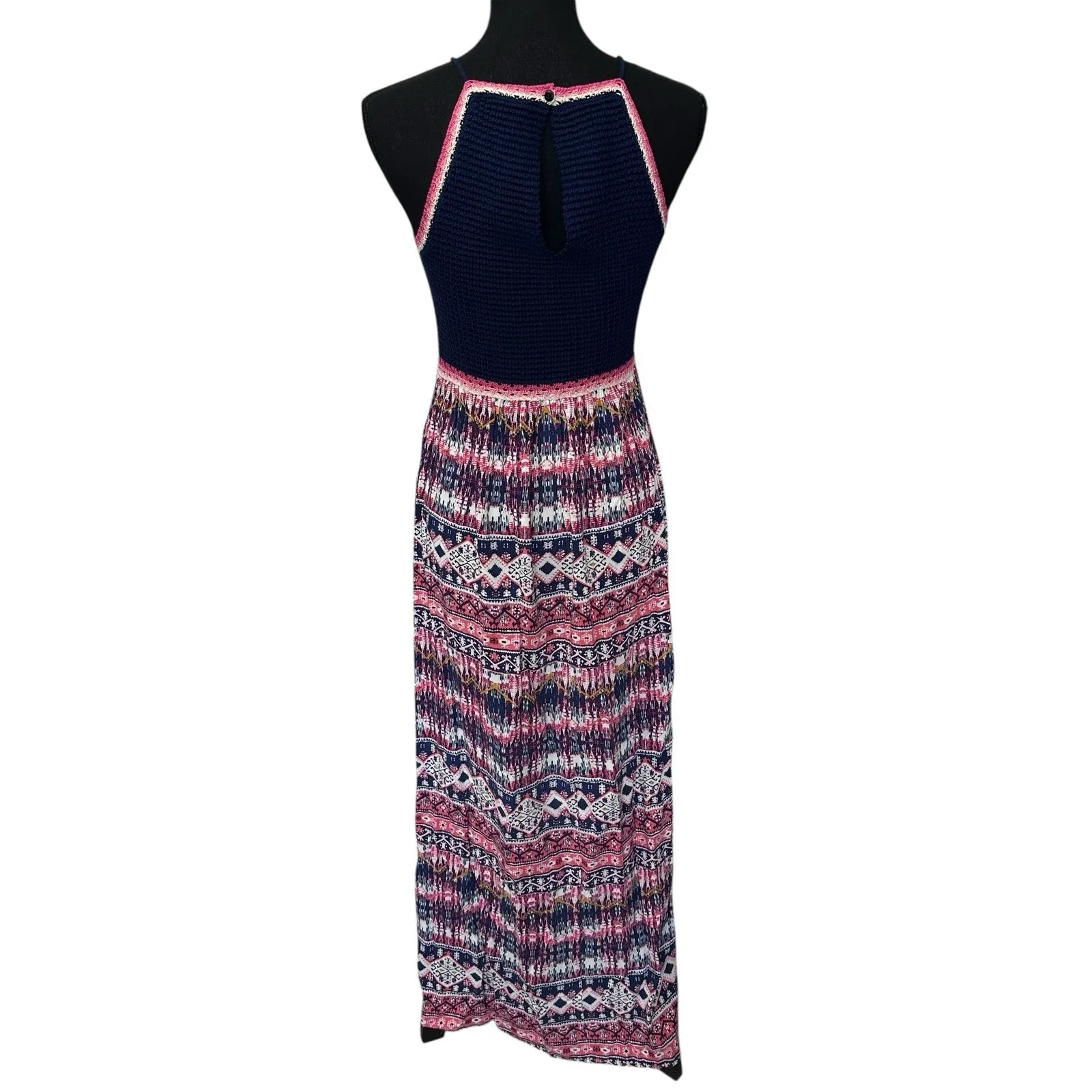 THML Crochet Top Maxi Dress Size Medium Sleeveless Summer Resort‎ Wear Festival - Image 4