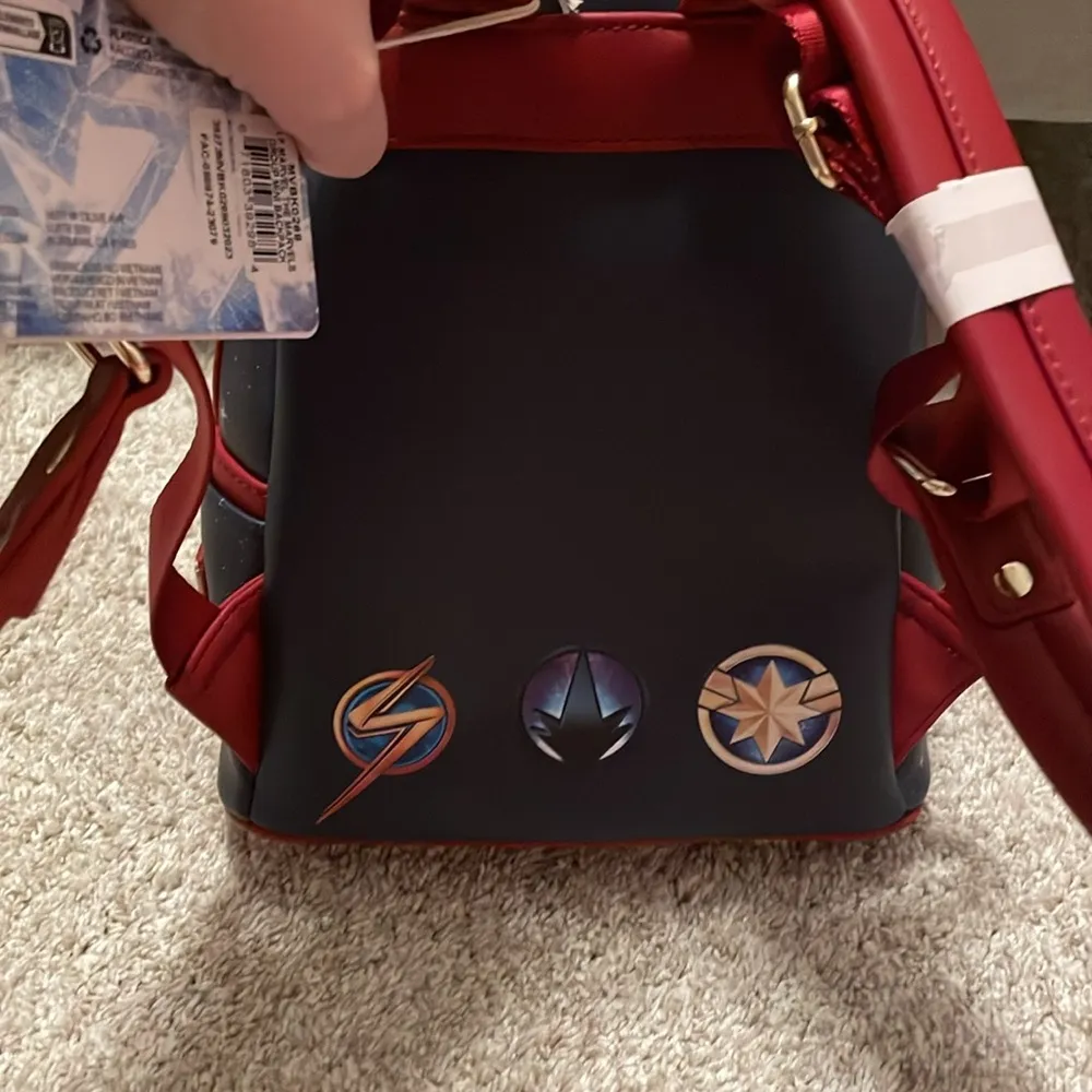NEW Loungefly The Marvels Mini Backpack Captain Marvel, Ms Marvel Monica Rambeau - Image 4