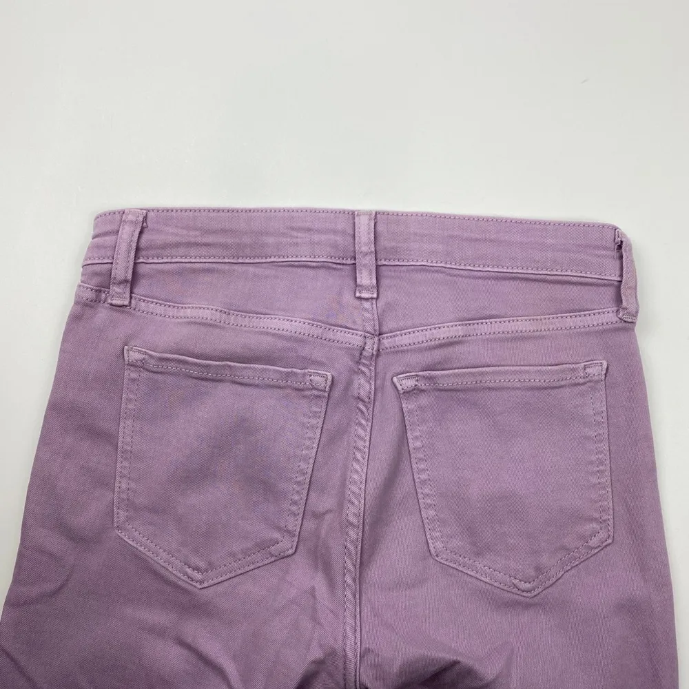 Gap Lavender Hill Light Purple Skinny Ankle Denim Legging Size 25 - Image 11