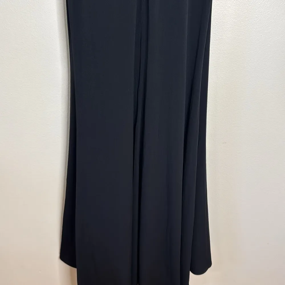 Max Duggal Black Beaded Illusion High Neck Trumpet Gown size 2 style 67870 - Image 11