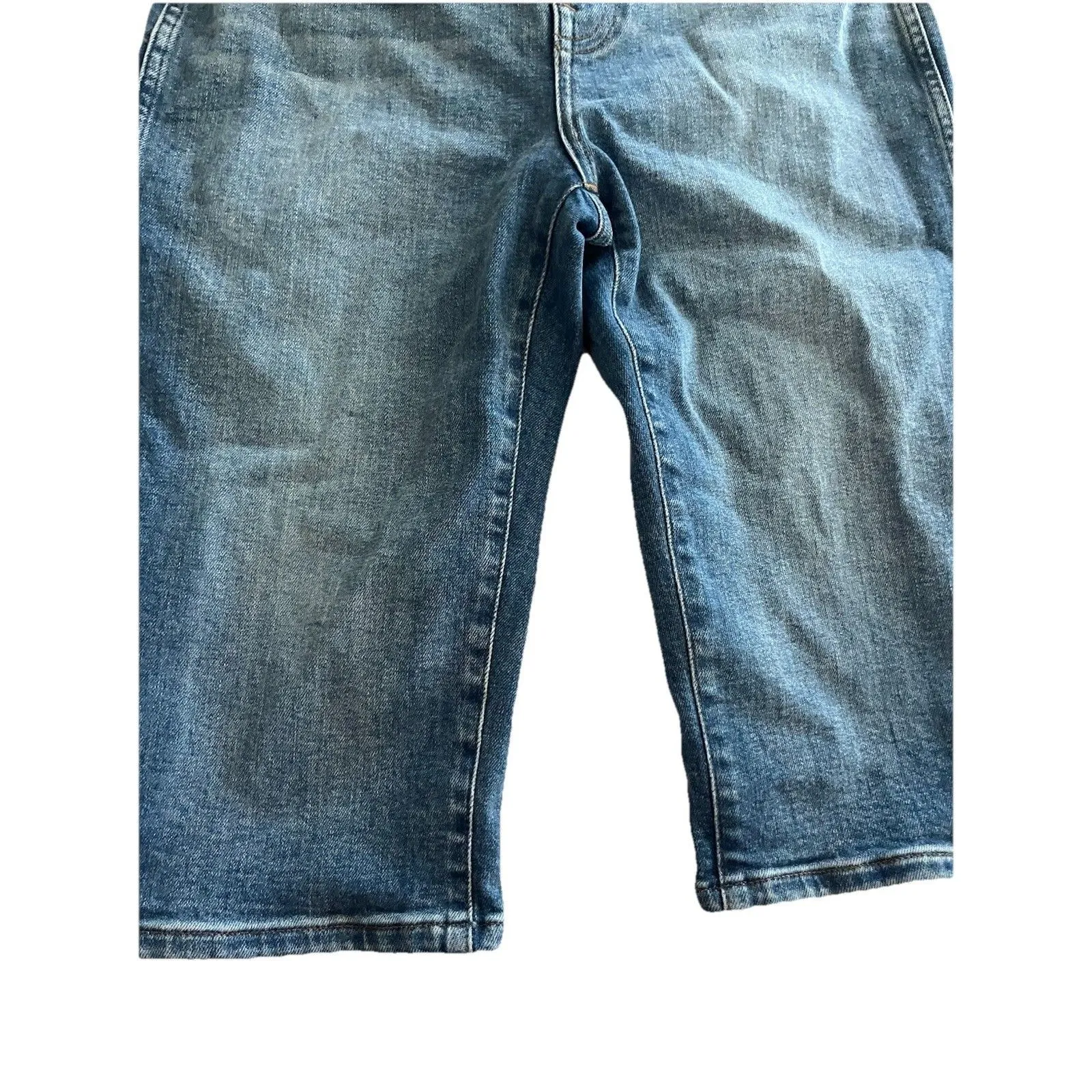 Madewell 90s Capri Jean Shorts Size 29 Medium Wash Casual Preppy - Image 4