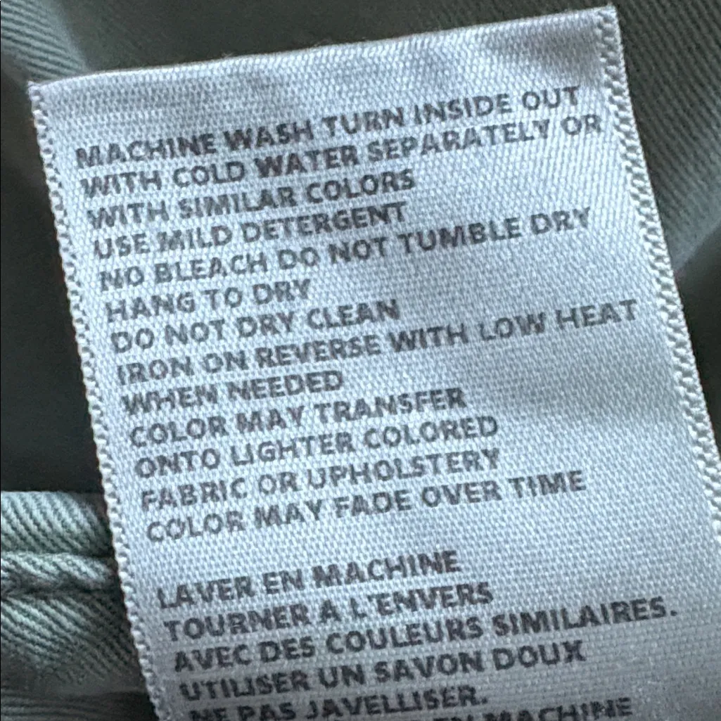 L'Agence Jem Brigade Denim Cropped Trouser Side Stripe Pants in green Size 27 - Image 10