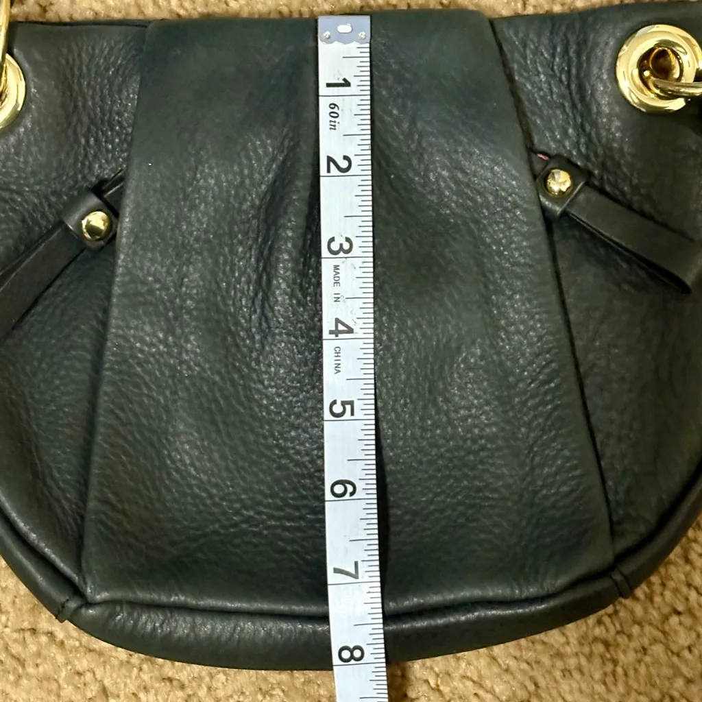 Vince Camuto Black Shoulder 100% Genuine Leather Purse with Cover Bag - Image 12