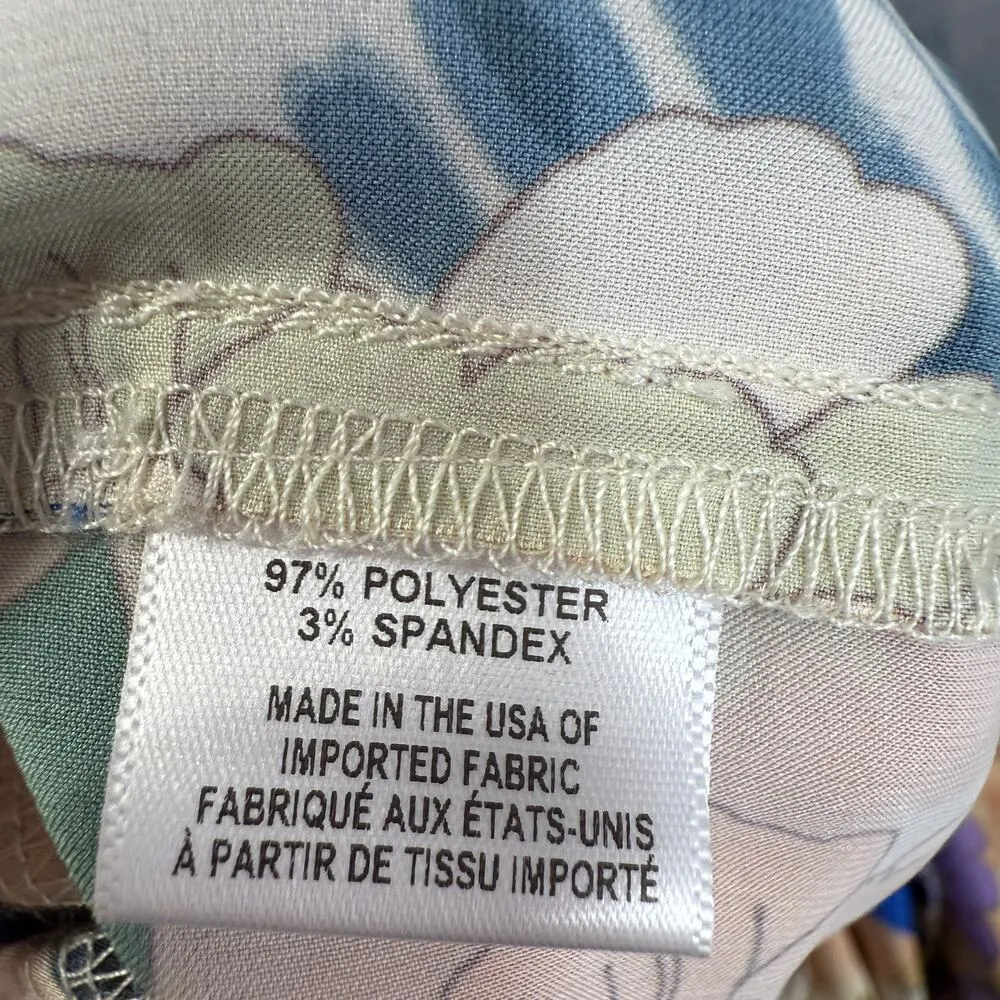 Misa Los Angeles Selena Pants Size L Lucid Dream Floral Side Slit Wide Leg - Image 9