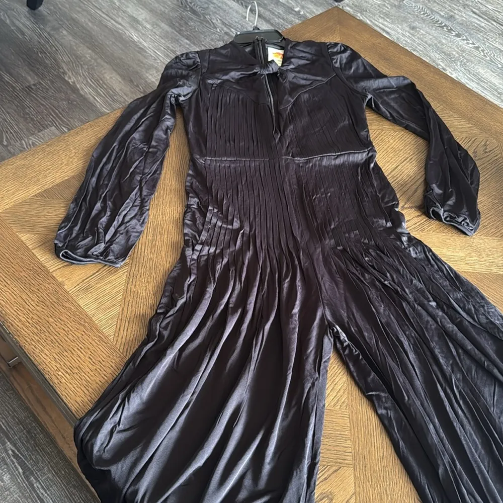 Farm Rio Black Long Sleeve Knot Jumpsuit, Size Small, $298 - Image 16