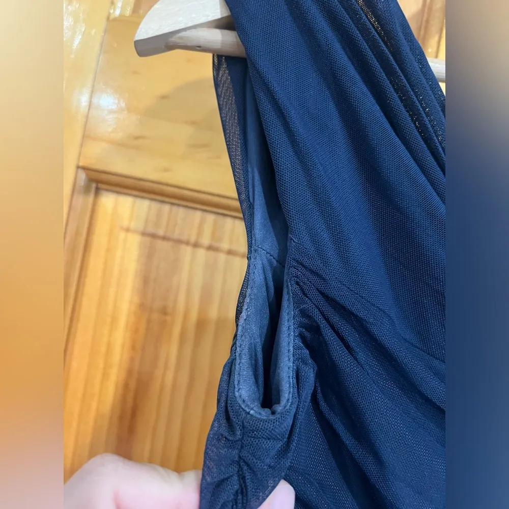 Women’s Tadashi Shoji Off Shoulder Twist Mermaid Evening Gown Indigo Size XS - Image 10