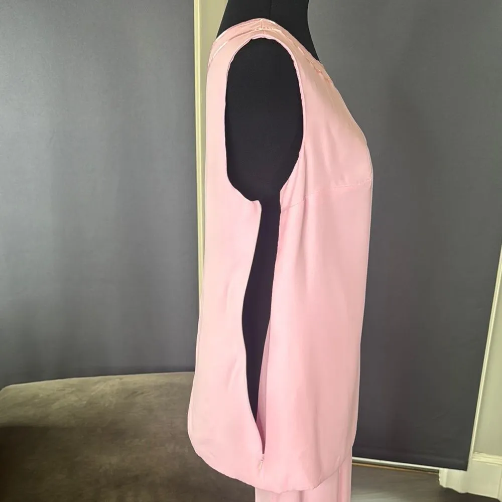 Women’s Pink Chiffon 3 Piece Formal Mother of the Bride Pants Suit Size 8 NEW - Image 8